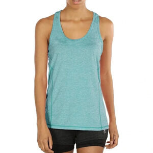 Women’s Icyzone light blue heathered racerback tank top Medium